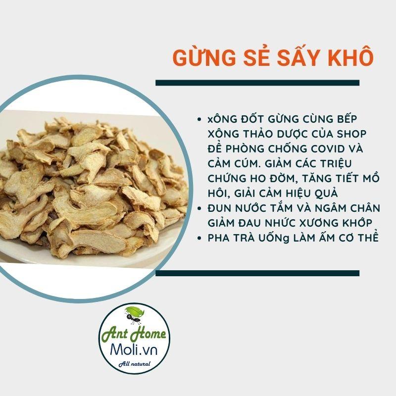 100gr gừng sẻ sấy khô