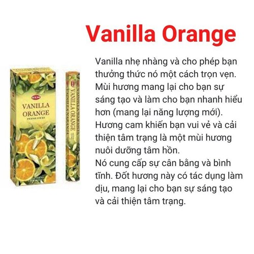 Hương nhang HEM88 Vanilla Orangle